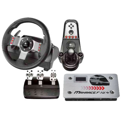 Logitech G27 Racing Wheel + MaxRace F1 Converter V.4 Xbox One