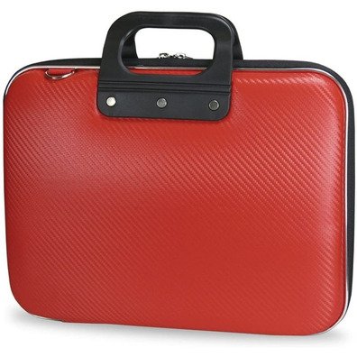 Maletín Rígido E-vitta Bag Carbón para Portátiles hasta 13.3 " Rojo