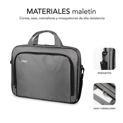 Maletín Subblim Oxford para Portátiles hasta 16 " Gris