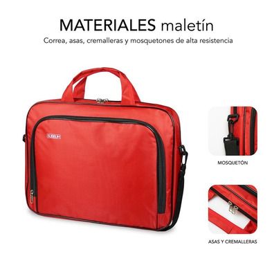 Maletín Subblim Oxford para Portátiles hasta 16 " Rojo