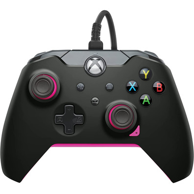 Mando PDP Wired Controller Sicherung Schwarz + 1 Mes Gamepass Xbox-Serie/Xbox One/PC