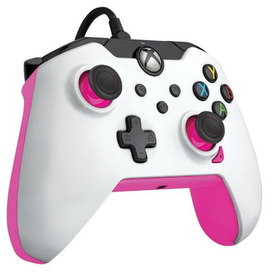 Mando PDP Wired Controller Weiß Pink + 1 Mes Gamepass Xbox-Serie/Xbox One/PC
