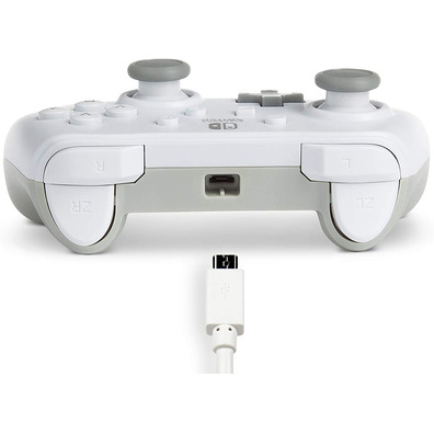 Mando Power A Wired Controller White Nintendo Switch