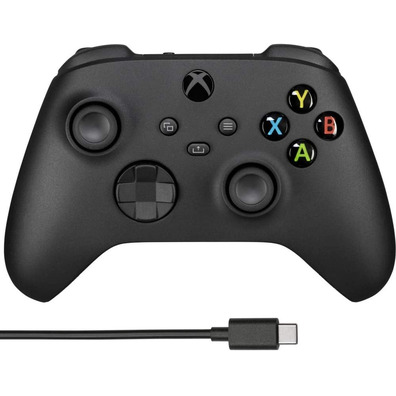 Mando Wireless-Xbox-Serie Black + Kabel USB