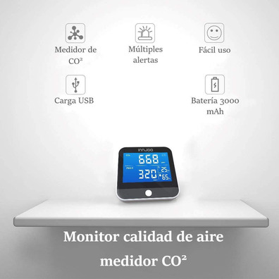 Medidor de CO2-Calidad del Aire Innjoo