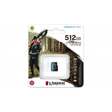 Memoria MicroSD Kingston 512 GB MicroSD Clase 10 UHS-I