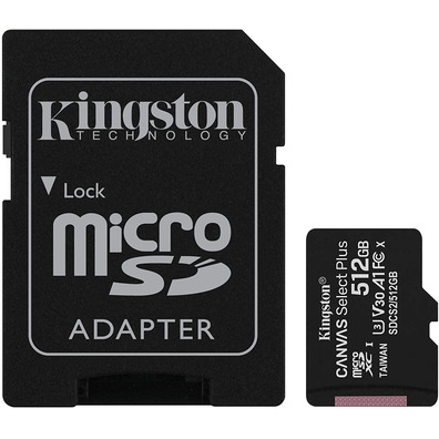 Memoria MicroSD XC 512GB Kingston Canvas Auswählen