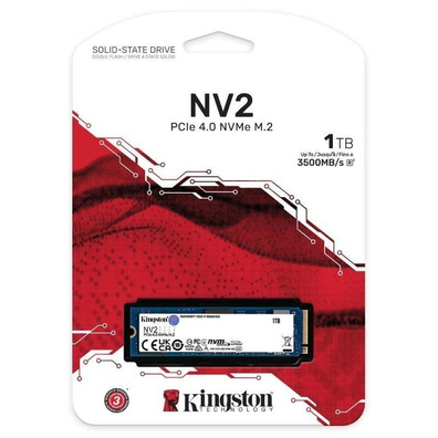 Memoria SSD Kingston NV2 1TB/M. 2 2280 PCIe NVMe