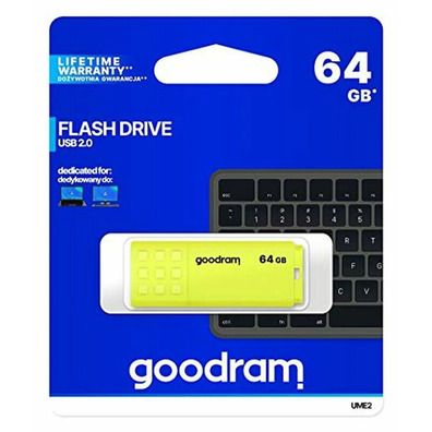 Memoria USB Goodram 64GB UME2 Yellow USB 2.0