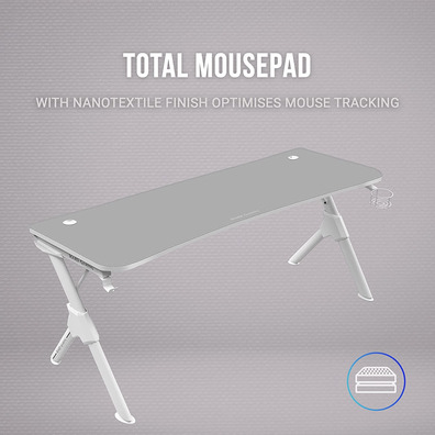 Mesa Mars Gaming MGD XL Weiß 160x60 cm