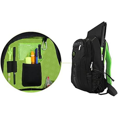 Mochila Portátil 17 '' Keep Out BK7GXL Negro/Verde