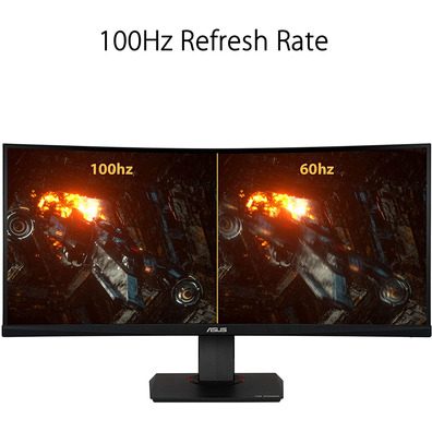 ASUS TUF Monitor Gaming VG35VQ Curvo HD LED 35 "Schwarz