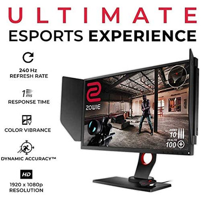Monitor Gaming Benq Zowie XL2546 LED 24.5 "Black Multimedia"