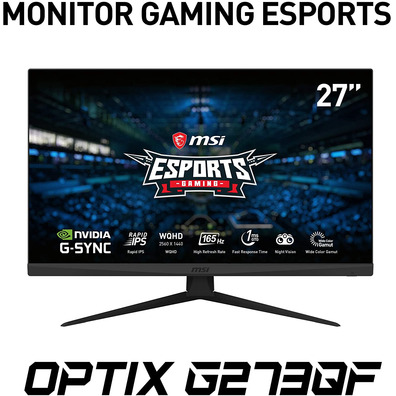 Gaming Monitor MSI Optimx G273QF 27 "Black LED