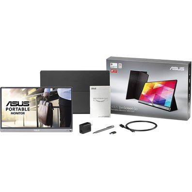 Tragbarer Monitor Asus MB16AP 15.6 "Silber / Schwarz