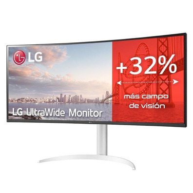 Überwachen Profesional Ultrapanorámico Curvo LG UltraWide 38WQ75C-W 38 "/QHD +/Negro y Blanco