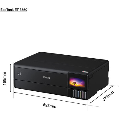 Multifunción A3 + Fotográfica Epson Ecotank ET-8550 WiFi/ Dúplex/Negra