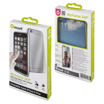 Transparent Case MyFrame 360º Muvit for iPhone 6 Plus