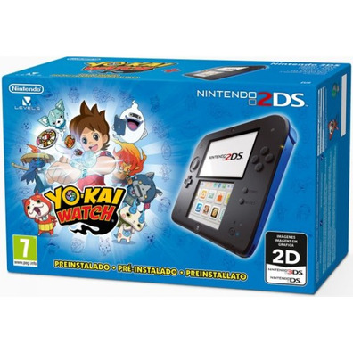 Nintendo 2DS Black/Blue + Yo-Kai Watch