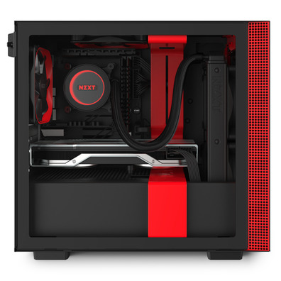 Budget ist aber Gehäuse MINI-ITX-H210 Schwarz-Rot