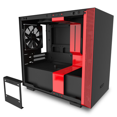 Budget ist aber Gehäuse MINI-ITX-H210 Schwarz-Rot