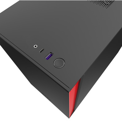 Budget ist aber Gehäuse MINI-ITX-H210 Schwarz-Rot