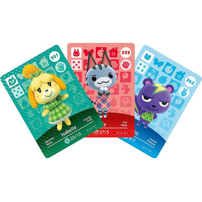 Pack 3 Tarjetas Amiibo Animal Crossing (Serie 4) Switch