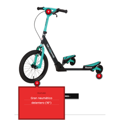 Skateboard Razor DeltaWing