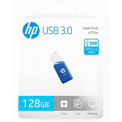 Pendrive HP X755W 128 GB USB 3.1 Azul/Blanco