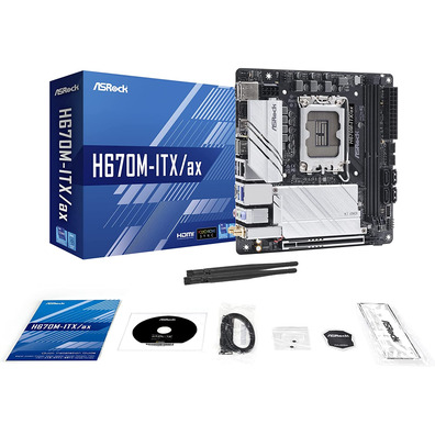 Placa Base Asrock 1700 H670M ITX/AX DDR4