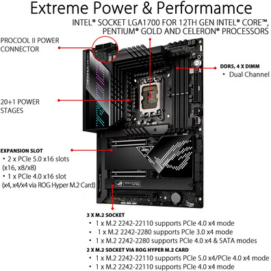 Placa Base Asus 1700 ROG Maximus Z690 Hero