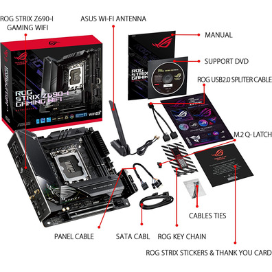 Placa Base Asus 1700 ROG Strix Z690-i Gaming Wifi