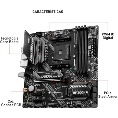 Plaa Base MSI MAG B550M Bazooka AM4