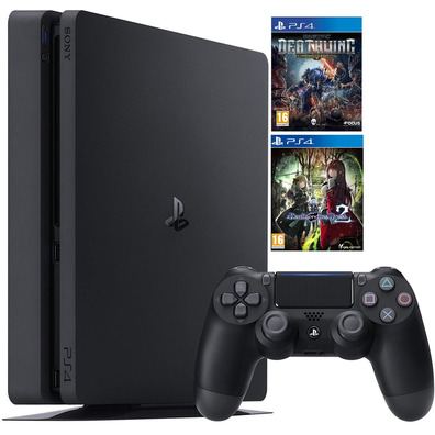 Playstation 4 Slim (500GB) + Death End Anfrage 2 DOE + Space Hulk: Deathwing Enhanced Edition