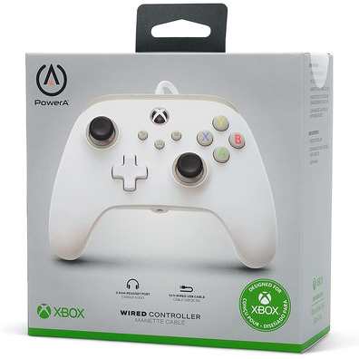 Power A Wired Controller White (Xbox One/Xbox Series/PC)