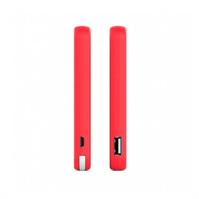 Powerbank Energy System 5000 mAh mit Kabel Integrado Rojo