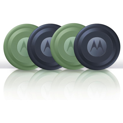 GPS Tracker Motorola Moto Tag 2.0 Pack 4 Blau und Grün