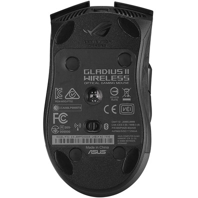 Ratón Asus ROG Gladius II Bluetooth Óptico 16000 DPI