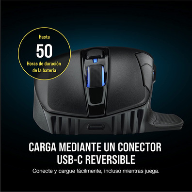 Ratón Corsair Dark Core RGB RF Wireless + Bluetooth Óptico 18000DPI