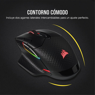 Ratón Corsair Dark Core RGB RF Wireless + Bluetooth Óptico 18000DPI