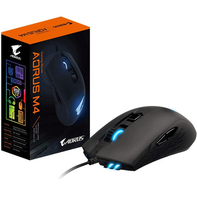 Ratón Gaming Gigabyte Aorus M4 6400 DPI RGB