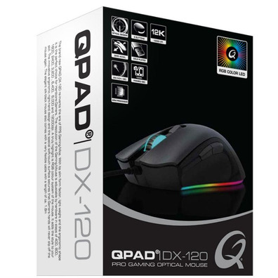 Ratón Gaming QPad 12.000DPI FPS Gaming Mouse