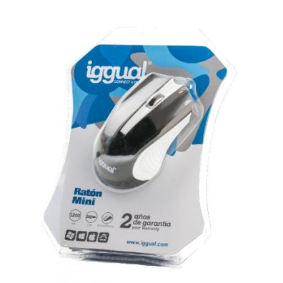 Iggual Optical Mouse Black/White 1200 DPI