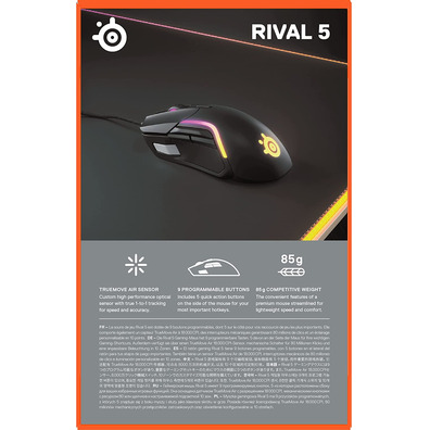 Ratón Steelseries Rival 5 18000 CPI