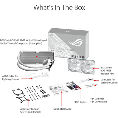 Kühlación Líquida Asus RoG Strix LC II 240 ARGB Intel/AMD