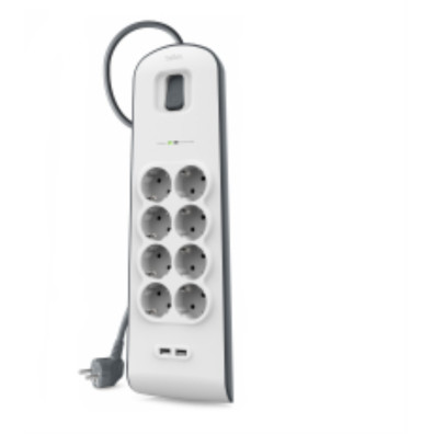 Belkin SurgeStrip 8 Tomas – Reglet mit Antipeak Protection und USB-A