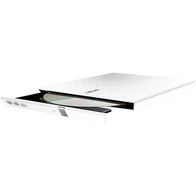 Regrabadora DVD Slim Externa Asus SDRW-08D2S-U Lite Blanca