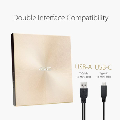 Regrabadora Externa Asus ZenDrive U9M Gold