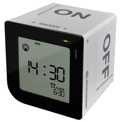 Reloj Despertador Bresser Flipme RCC Alarm Clock Silver