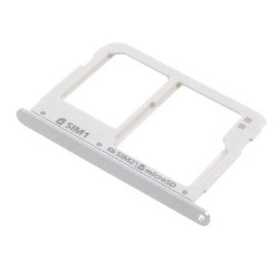 Dual SIM Card Tray for Samsung Galaxy A7 (2016) A7108 - White